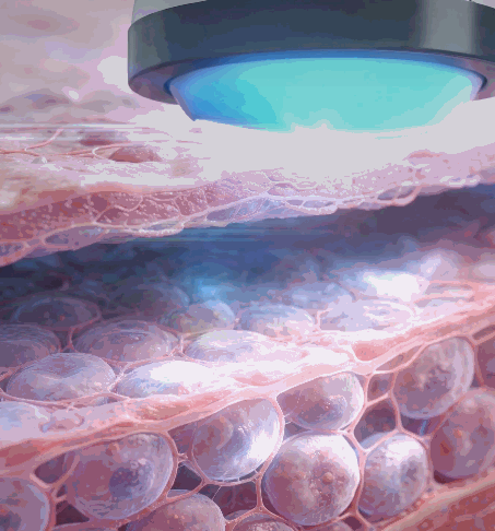 Focused WAVES Regeneration Therapy animation showing deep tissue healing